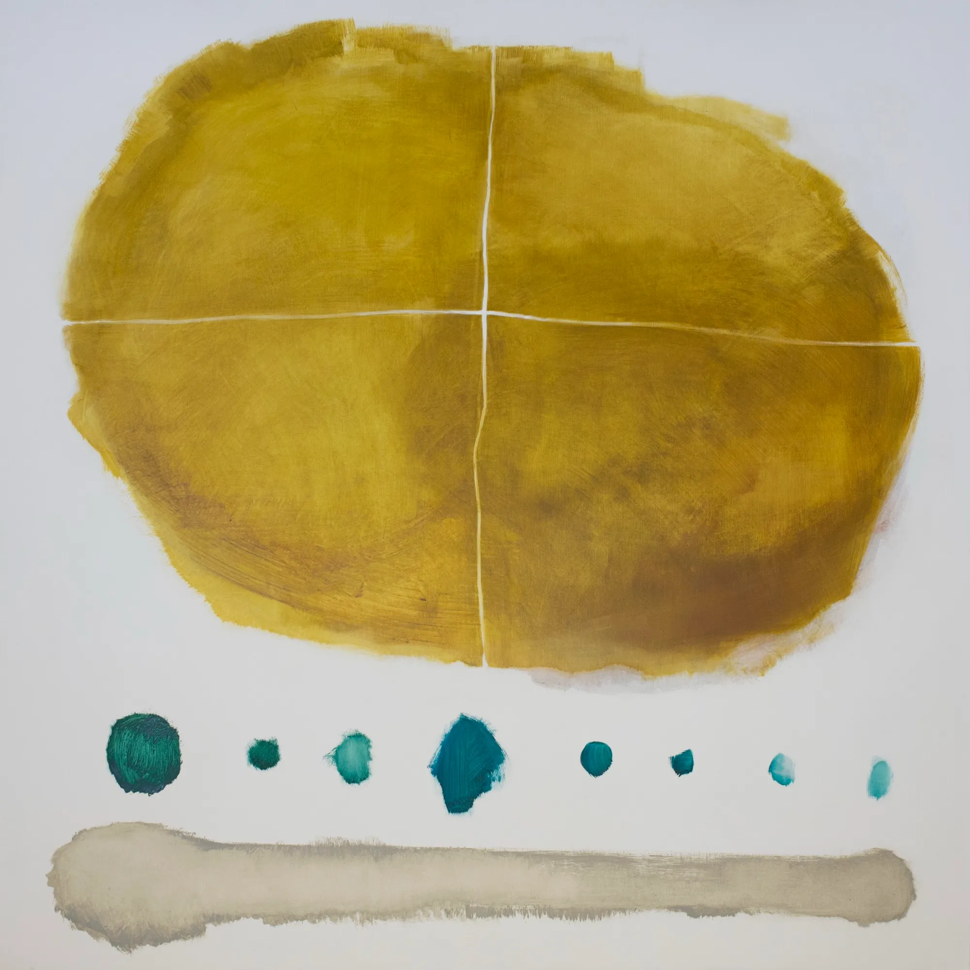 Duży format nr 2, 2017, Akryl i olej na płótnie, 140 × 140 cm