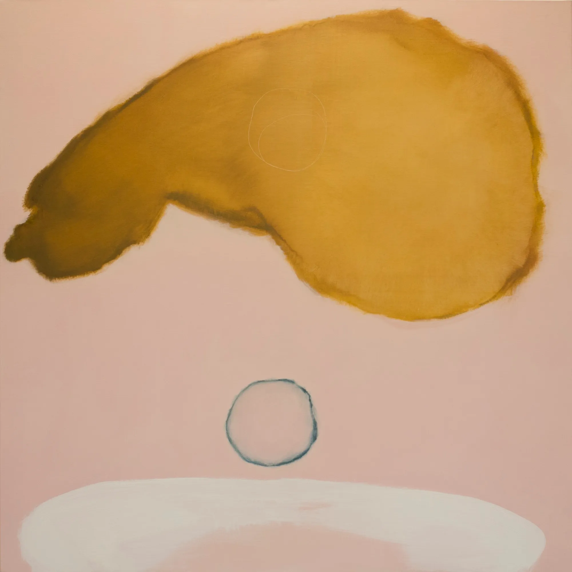 Duży format nr 6, 2018, Akryl i olej na płótnie, 140 × 140 cm