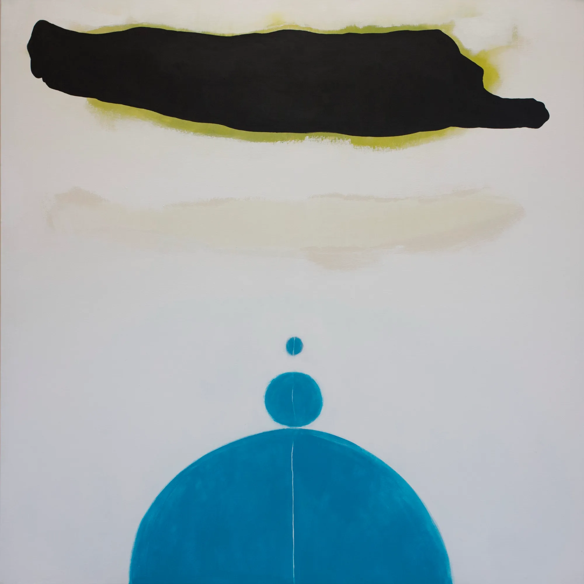 Duży format nr 8, 2018, Akryl i olej na płótnie, 140 × 140 cm