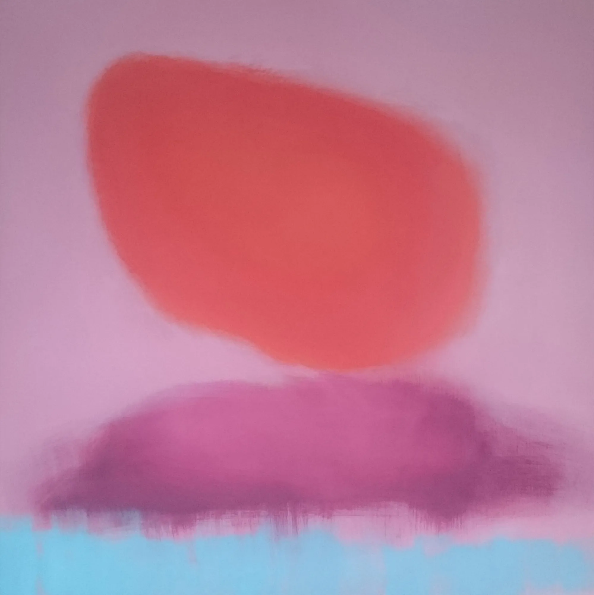 Duży format nr 13, 2016, Akryl i olej na płótnie, 140 × 140 cm