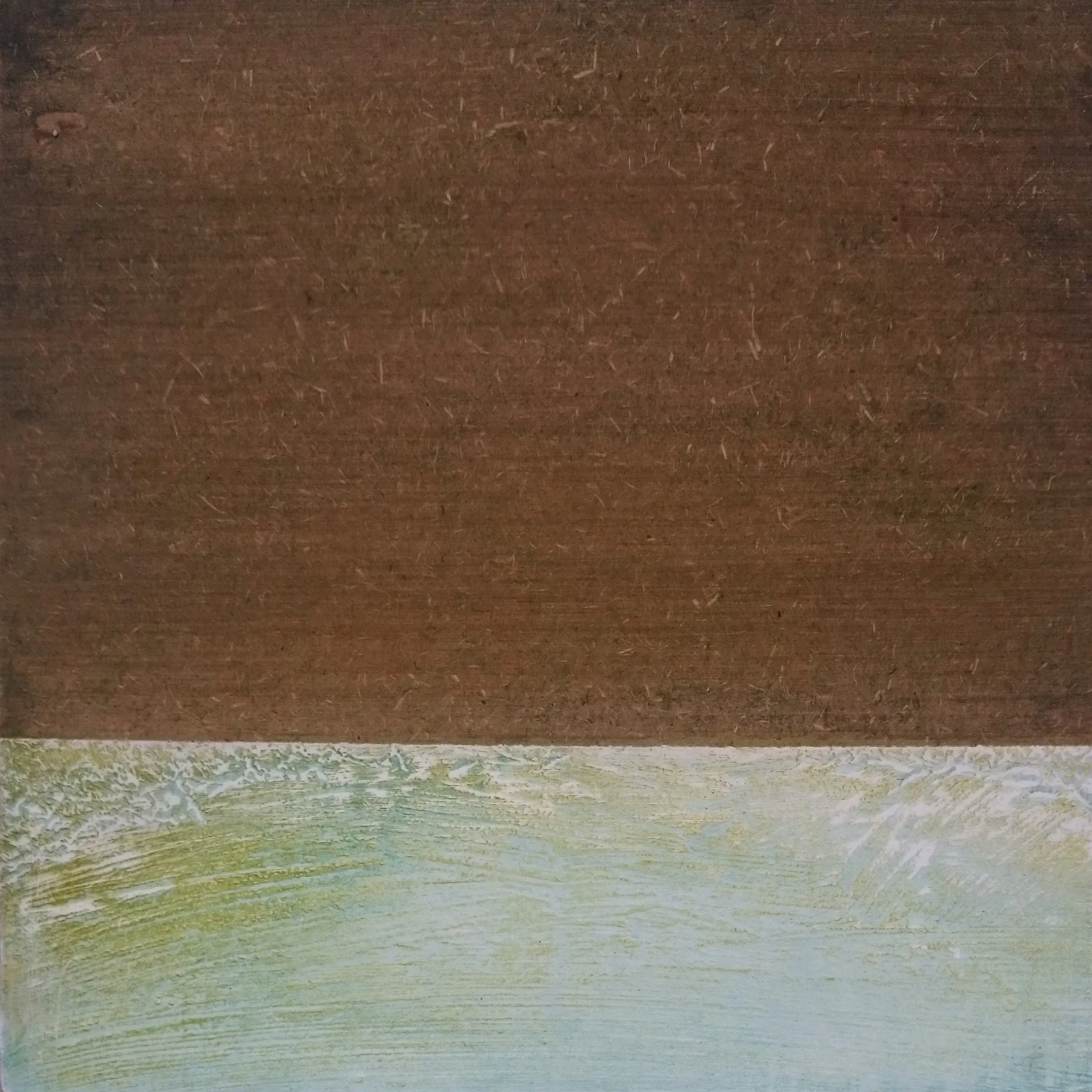 Szkic nr 16, 2016–2017, Akryl i olej na płycie, 19 × 19 cm