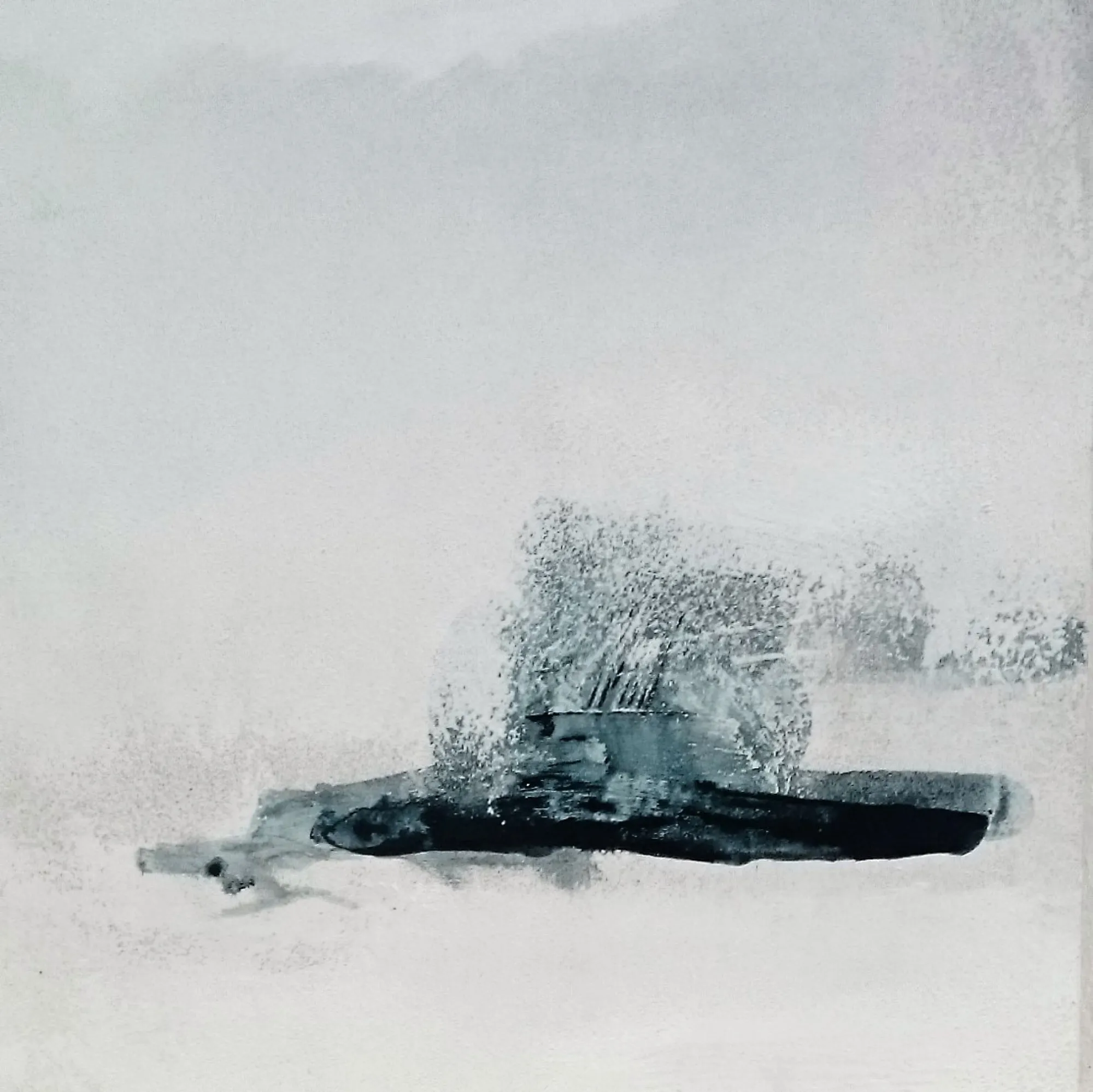 Szkic nr 20, 2016–2017, Akryl i olej na płycie, 19 × 19 cm