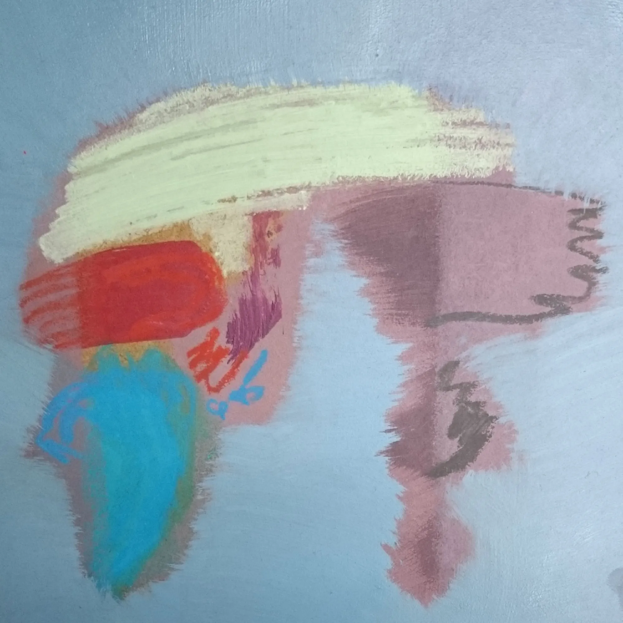Szkic nr 36, 2015, Akryl i olej na płycie, 19 × 19 cm