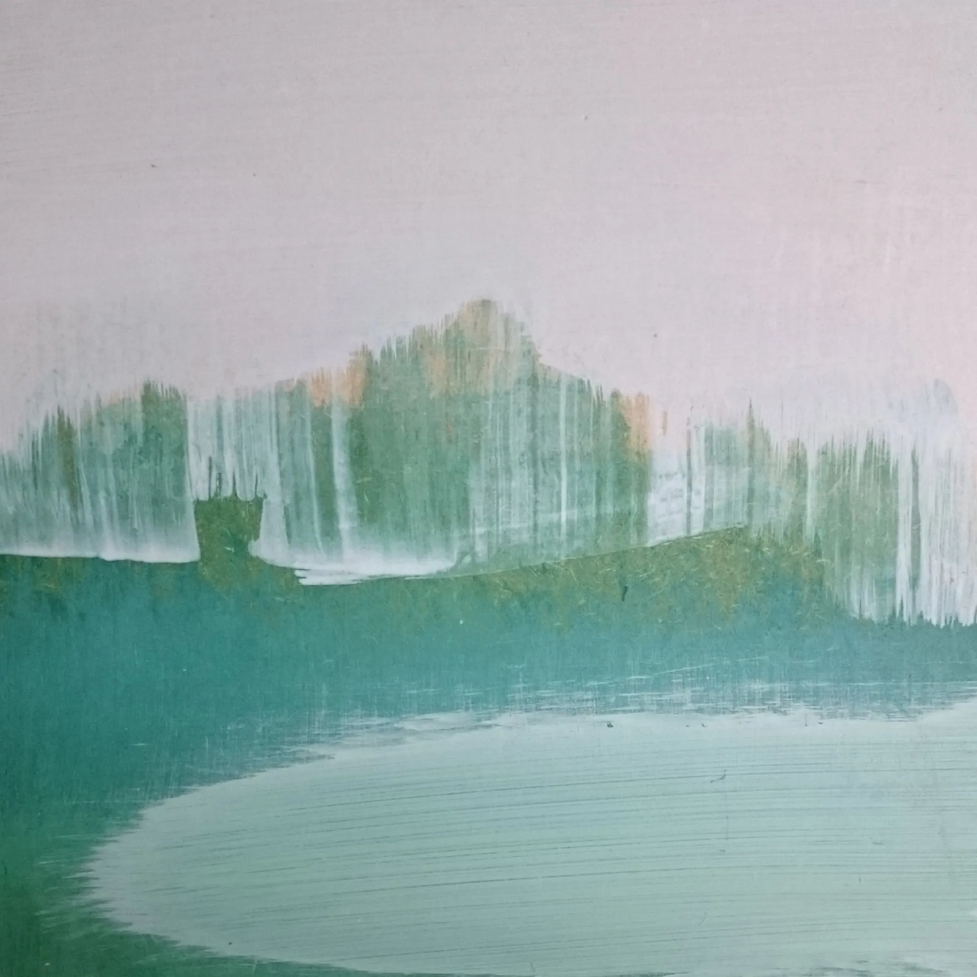 Szkic nr 46, 2015, Akryl i olej na płycie, 19 × 19 cm