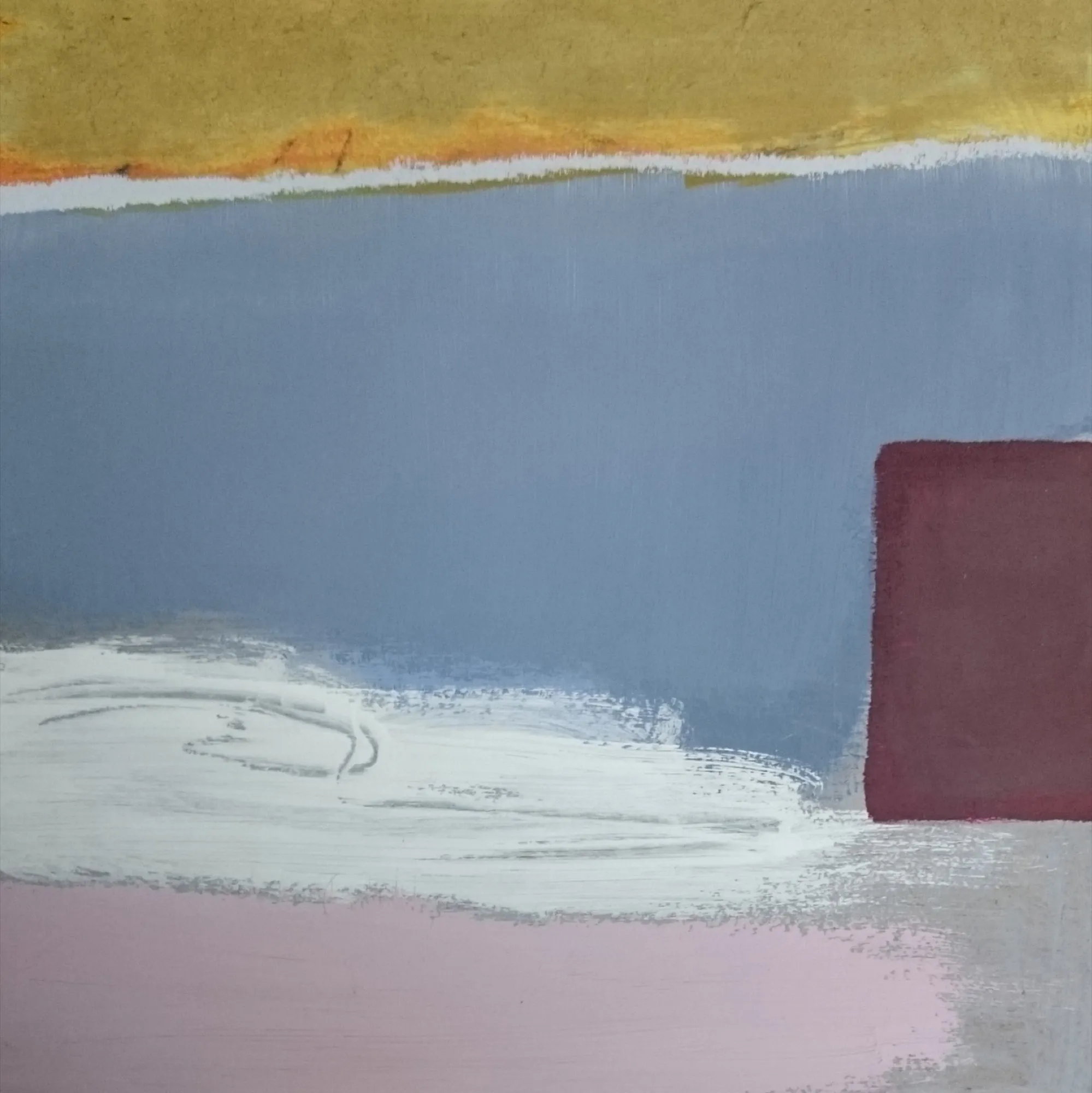 Szkic nr 49, 2015, Akryl i olej na płycie, 19 × 19 cm